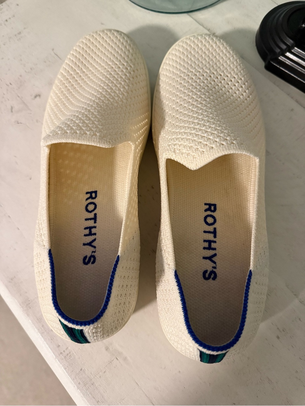 Rothy's Cream Slip-On Flats